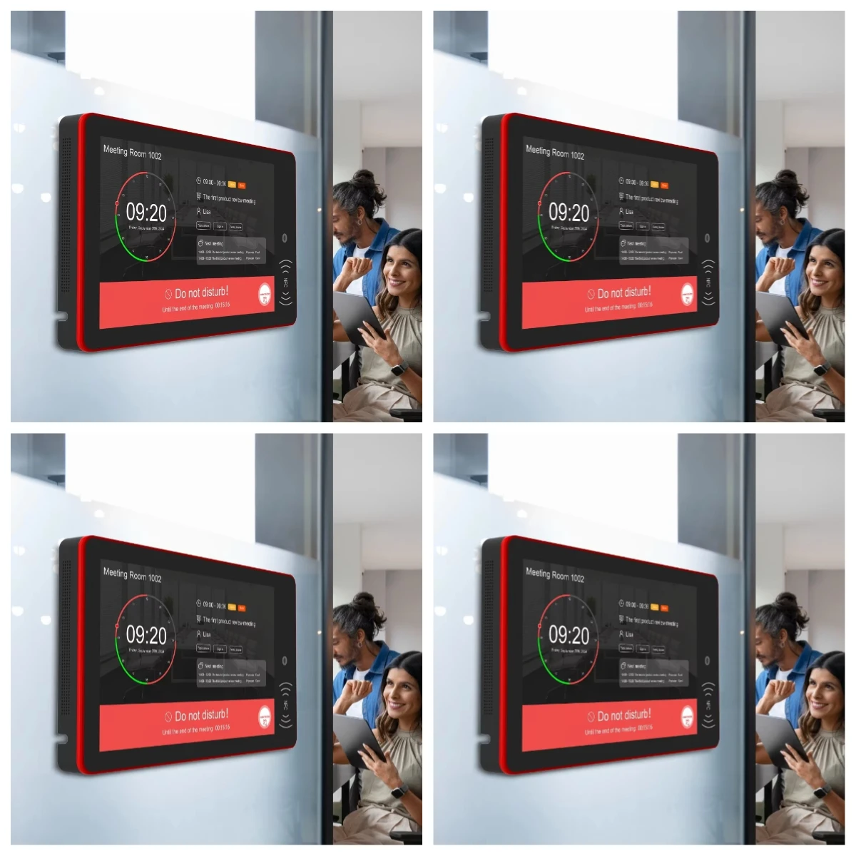 Spring Promotion：OEM Factory's 10.1 Inch Wall Mounted Android 11 Tablet PC 2+16Gb Wifi6 Nfc Poe Touch Screen Meeting Reservation