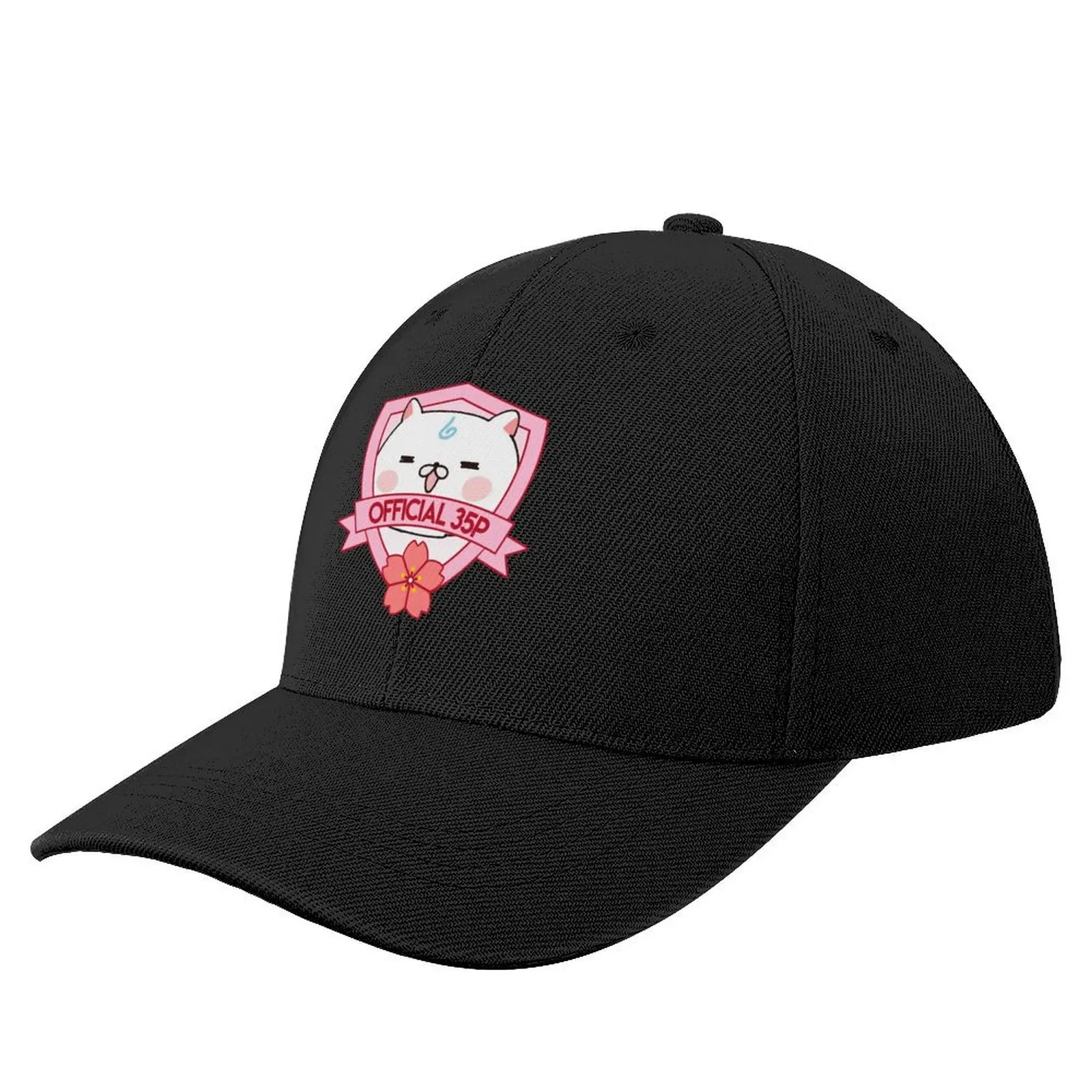 35P Badge Hololive Miko Fanbase Baseball Cap Hat Man Luxury Golf Wear western Hat Hip Hop Men Caps Women's