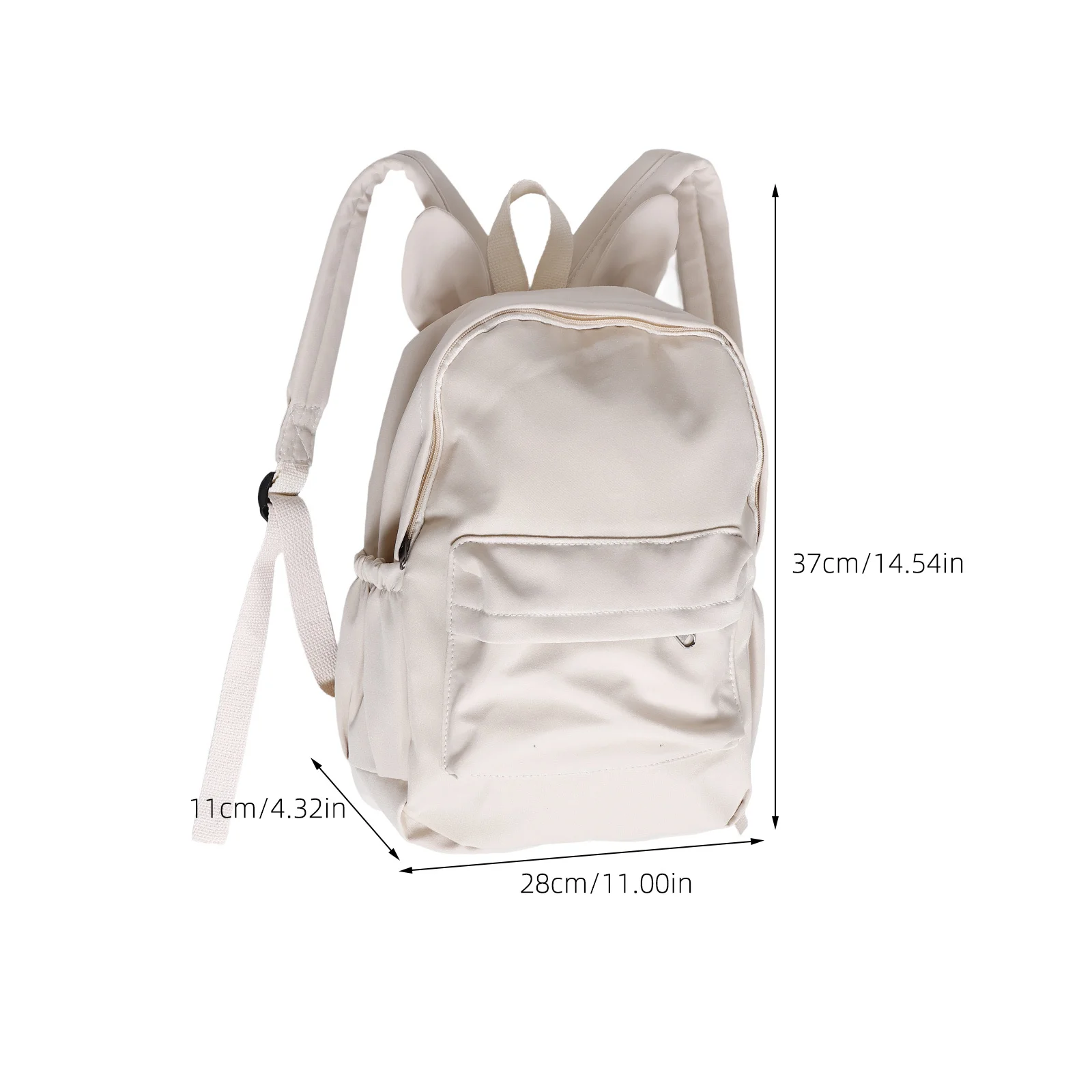 White Backpack Waterproof for School High Capacity Multiple Compartments Lightweight Travel Bag School Backpack