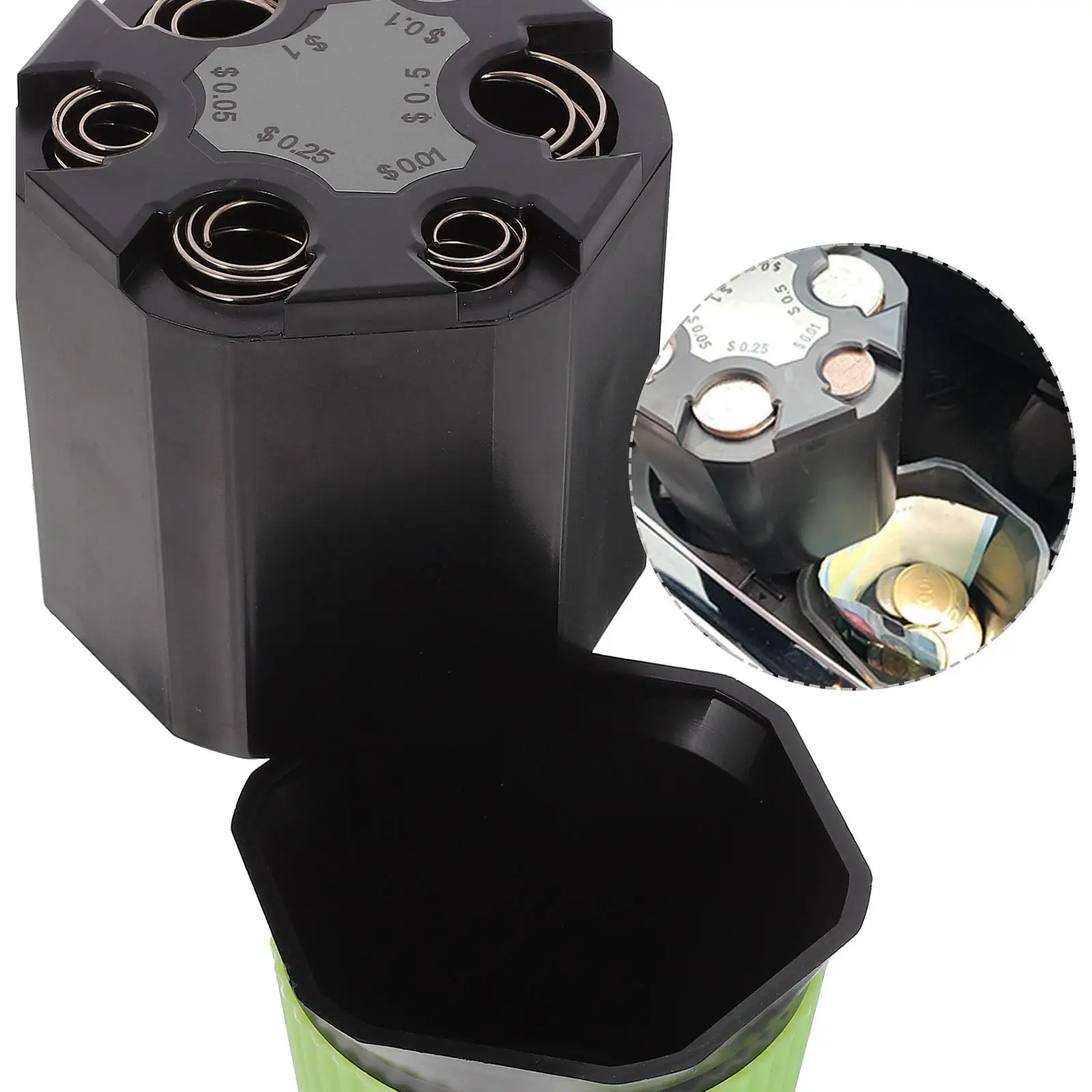 Bank Container Auto Dispenser Münze Halter Spender Tragbare Dollar Münzen Container ganizer Lagerung Box