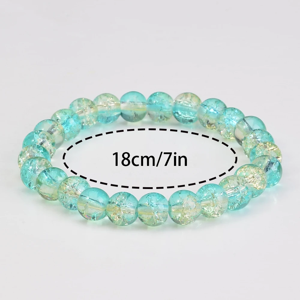5/10/20/30/50 Piece Random Multi-piece Set Bohemian Beaded 6/8/10mm Natural Stone Beaded Bracelet for Men and Women