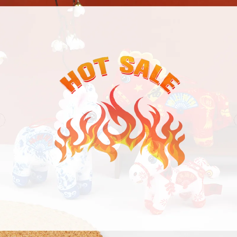 

13/18cm Cartoon 2026 New Year's Mascot Horse Plush Doll Pentant Lucky Horse Animal Stuffed Animal Home Decor Gift For Kids