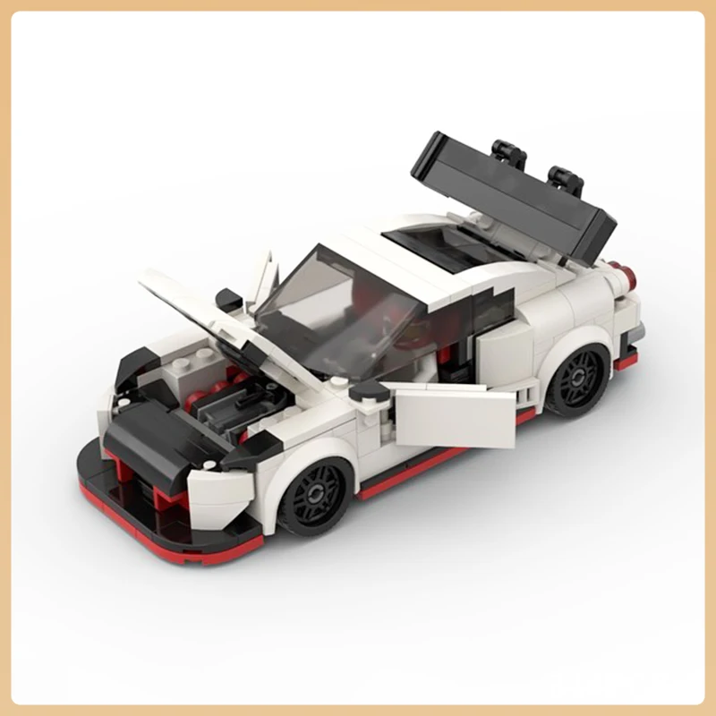 MOC-46583 Supercar City Technique Race Sports Car Building Blocks Champion Vehicle Model Educational Bricks Toys For Children