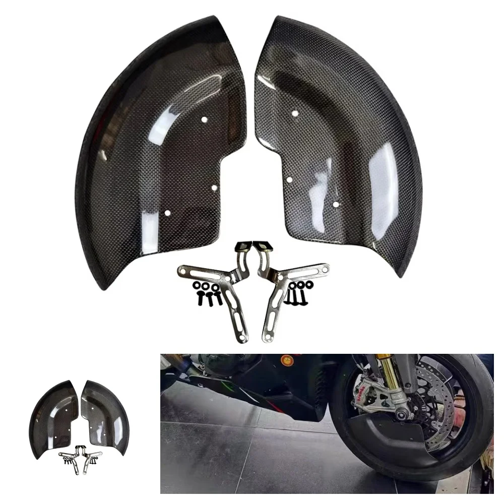 

For Suzuki GSX1300R HAYABUSA 2021-2024 Carbon Fiber Motorcycle Modification Front Brake Caliper Heat Dissipation Guide Wheel Cov
