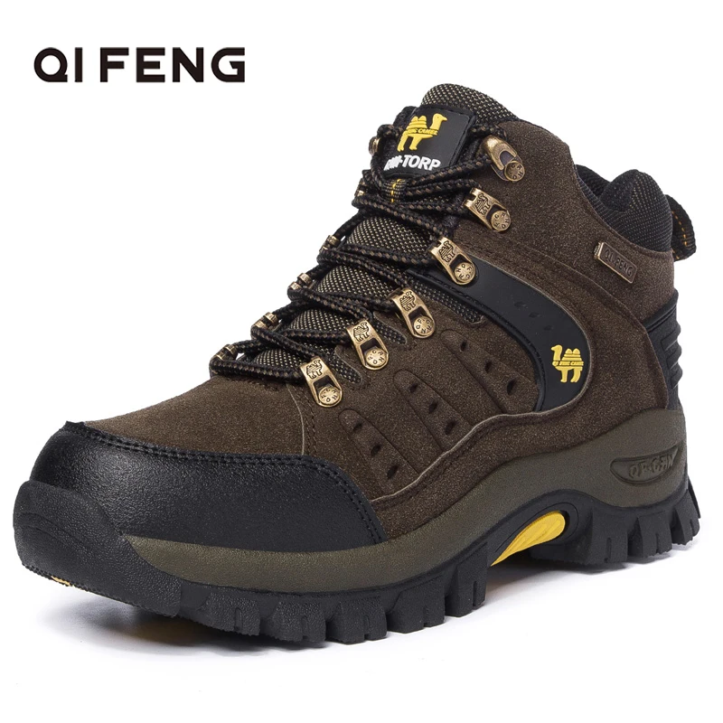 2025 Couples Outdoor Mountain Desert Climbing Shoes. Men Women Ankle Hiking Boots, Plus Size Fashion Classic Trekking Footwear