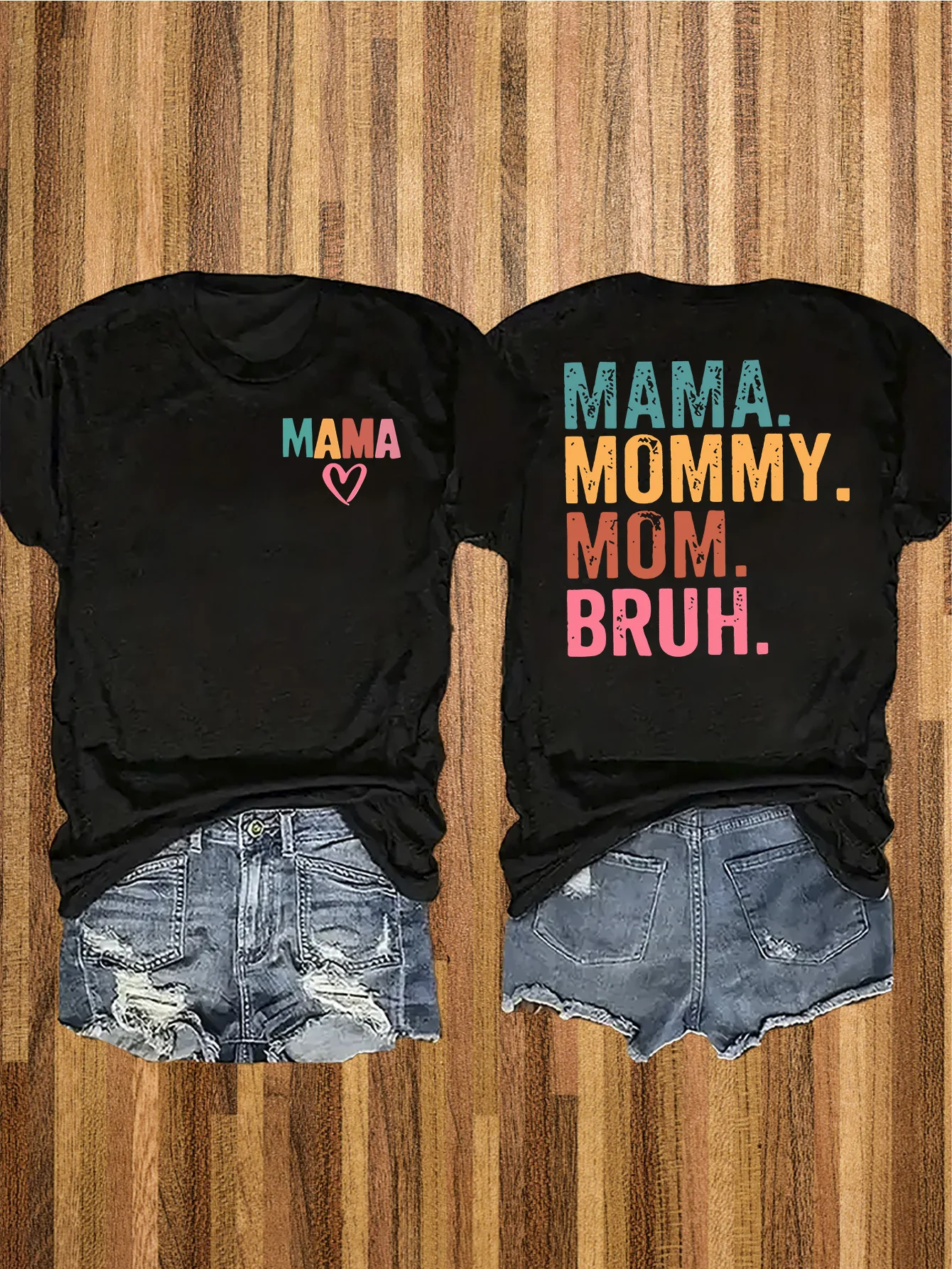 プラスサイズの女性用カジュアルトップ、母の日のギフトに最適、サマートップ |   面白いTシャツ |   通気性のある素材、ママシャツ