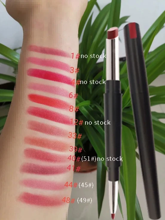 Bearbeiten Sie Ihr Logo elegante Lip Liner Frau Make-up Lippenstift lang anhaltende Tönung sexy rote Lippenstift matte Beauty Liner Lippenstift