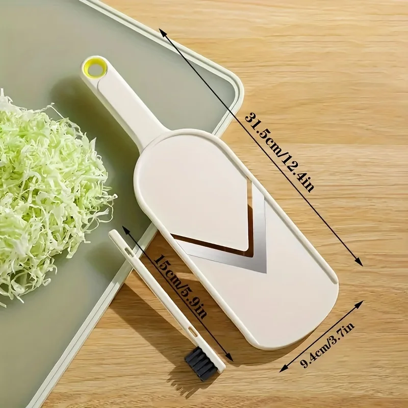 Cortador y Rallador de Verduras, Rallador de Repollo, Cortador y Triturador para Diversos Ingredientes, Utensilio de Cocina Multifuncional