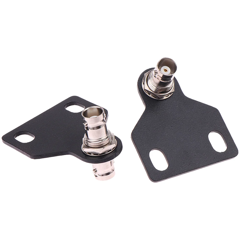 2PCS BNC Extension Connector For Wireless Microphone Receiver Host Stage Performance Audio System RG316 Wire Adapter Black