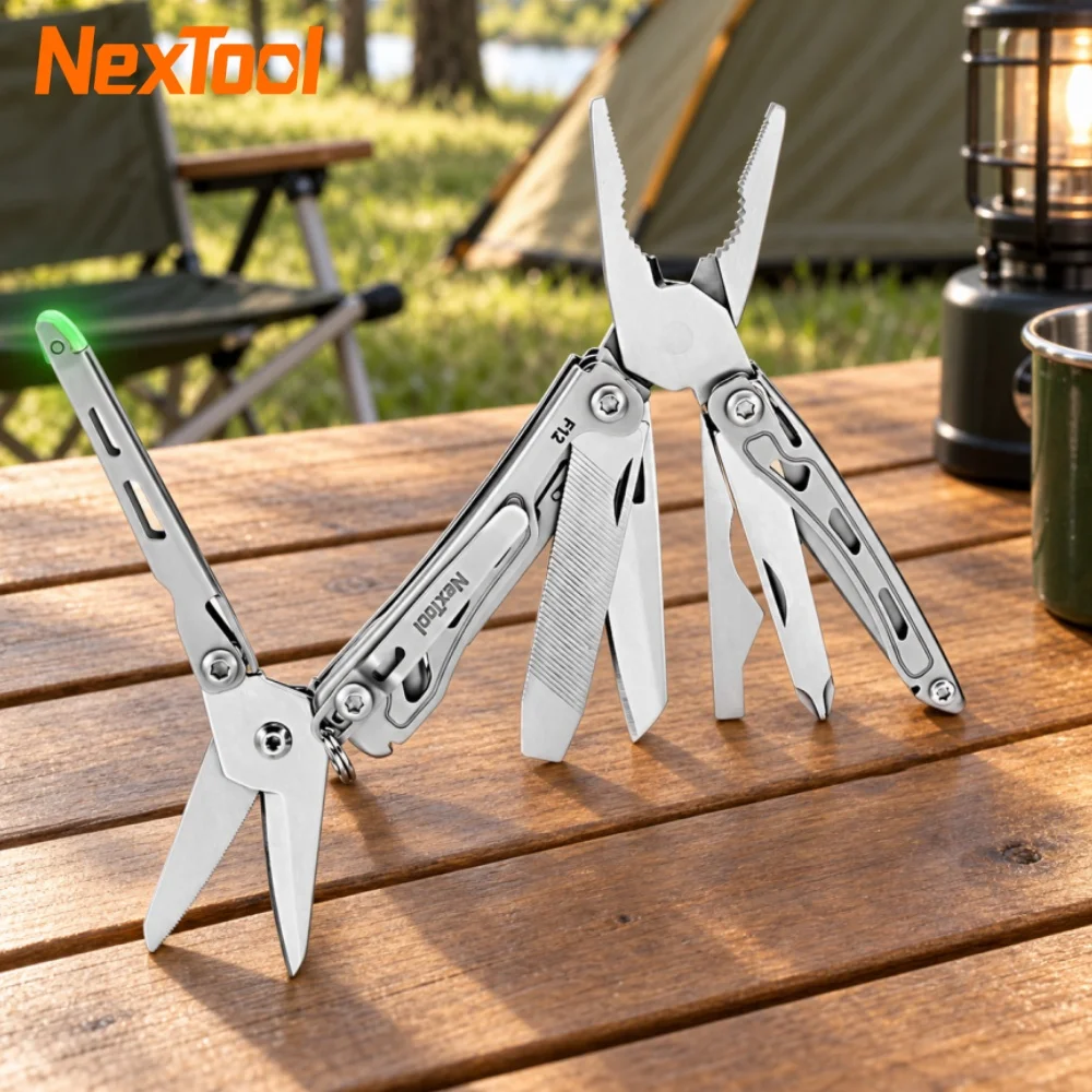 NexTool Mini Flagship F12 Folding EDC Multitool 13 In 1 Multi Functional Tool Screwdriver Pliers File Ruler Outdoor Hand Tools