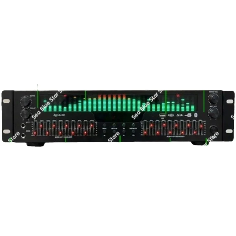Professional EQ Equalizer Bluetooth 5.4 Fiber Coaxial Digital Audio Decoding 220V USB Flash Drive Fever Pre-Player