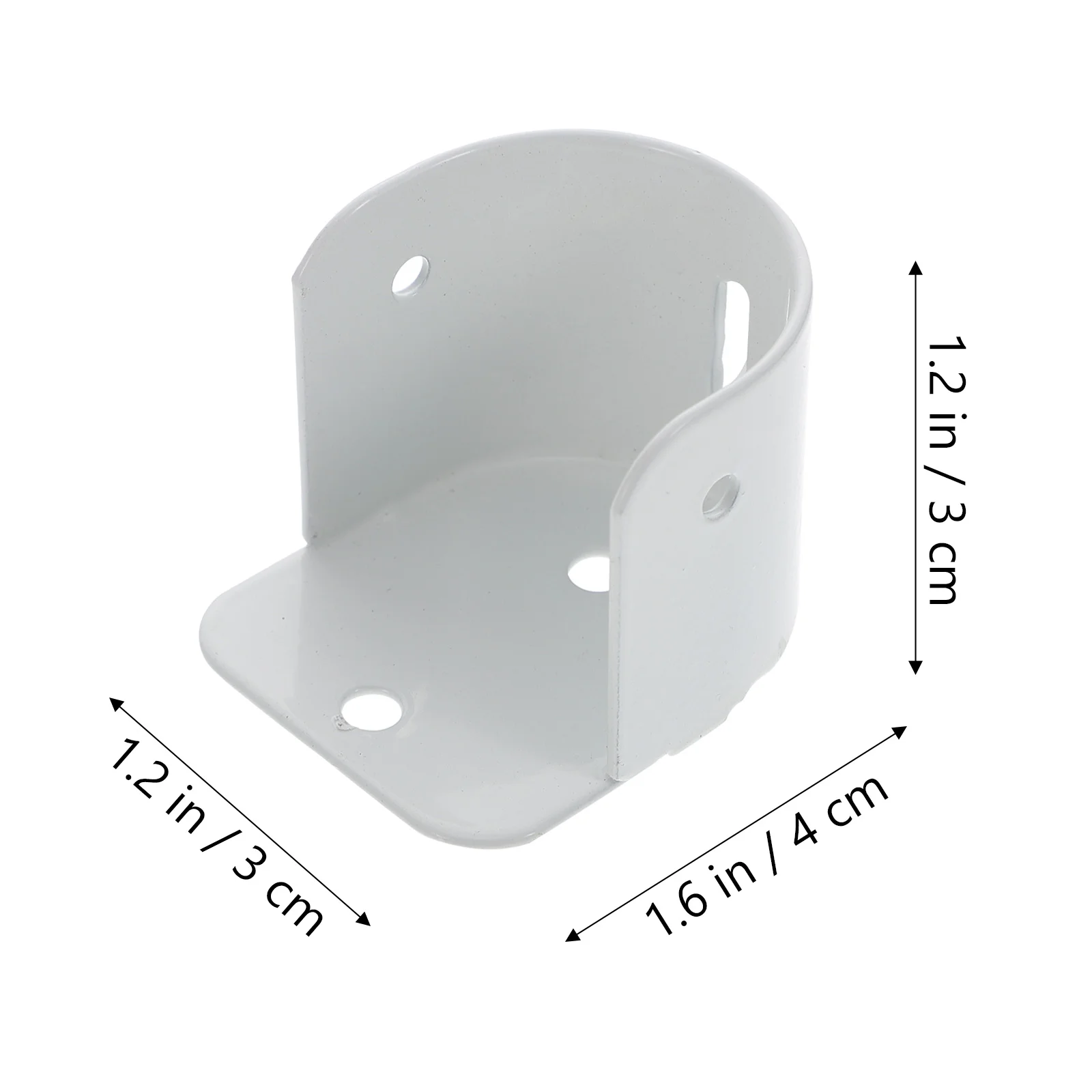 Soporte de montaje de poste de armario con código de brida, soporte triangular, enchufe de hierro para baño, almacenamiento de armario, 4 Uds.