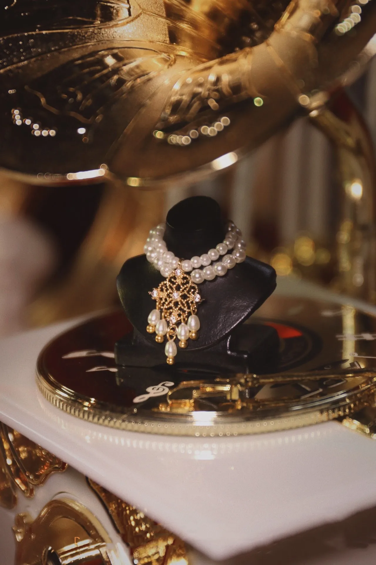 

1/6 BJD Doll Accessories Earrings Pearly Zircon Necklace Free Shipping