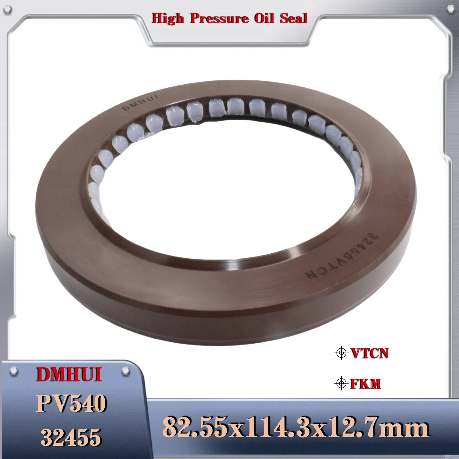 

oil seal 82.55x114.3x12.7/VTCN/FKM For TCM/32455 Vigers PV540 ,Used in Hydraulic Pump/Motor Rotary Shaft Seal 82.55x114.3x12.7