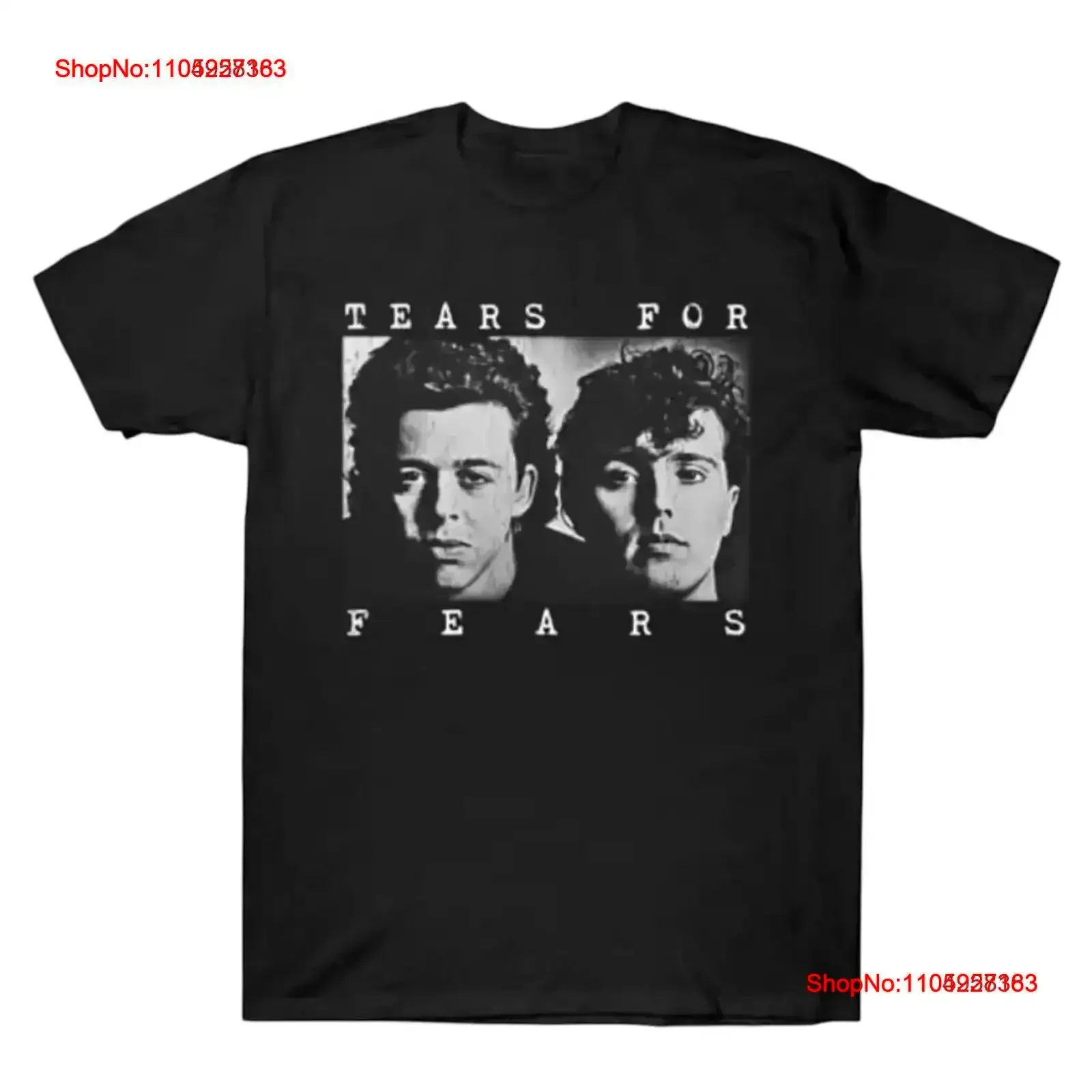 

Tears for Fears Custom Print T Shirt Size L vintage Washed designer clothes streetwear graphic Top Everyday Wear Slightly