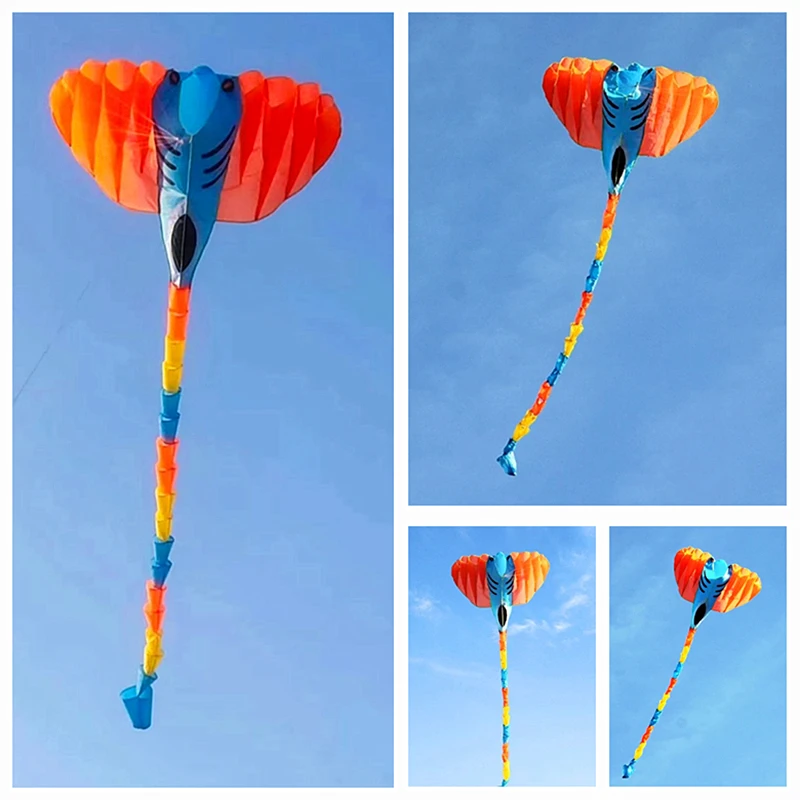 

Free Shipping inflatable kites flying fish kites line fun toys sports papalote windsurf 3d professional wind kites dragon dance