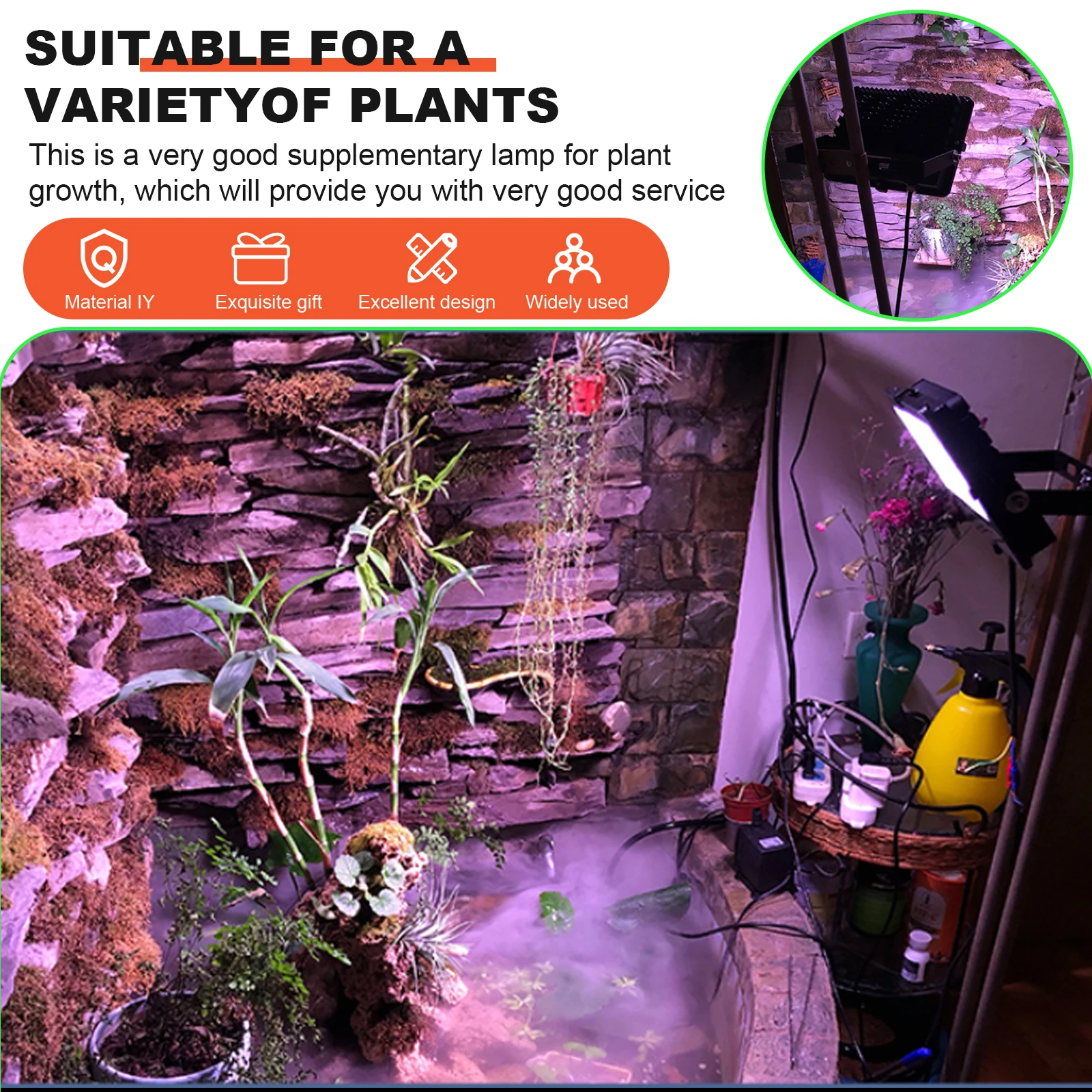 

Fill Light Plant Lamp Grow Lights Indoor Growing Led Hydroponics PC for Plants Greenhouse