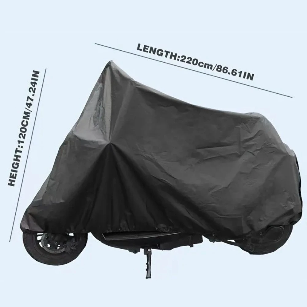 Universal Motorcycle Cover Sunproof Dustproof Waterproof Bike Scooter Electrombile UV Protection Reflective Stripes image 6