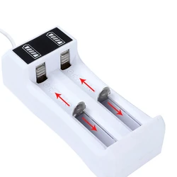 Akıllı LED şarj 14500 /18650 pil şarj cihazı evrensel 2 yuvası Li-ion pil USB şarj aleti şarj edilebilir piller için