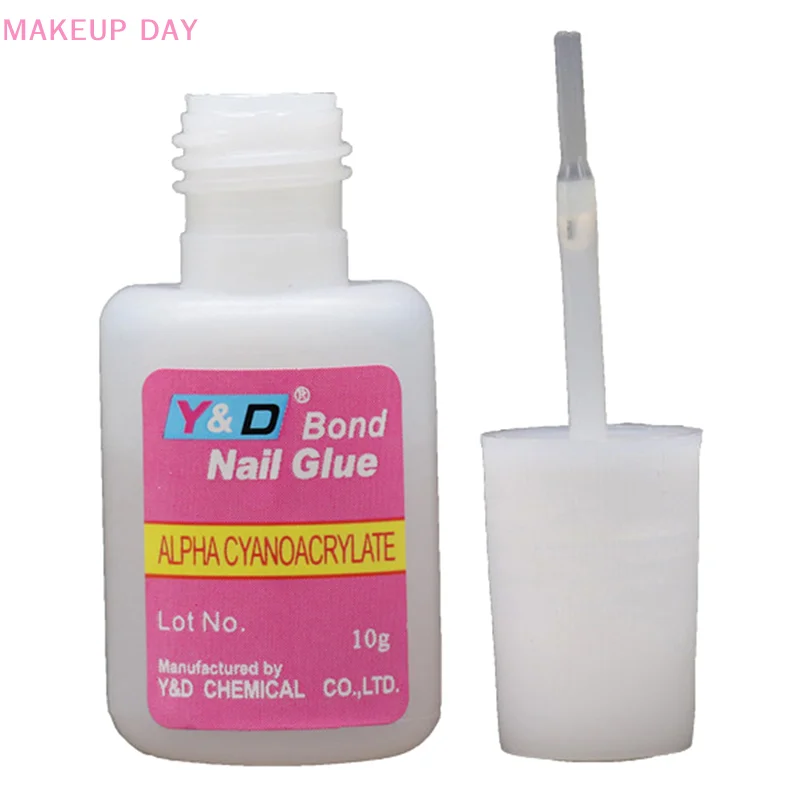 Strong Nail Glue Adhesive With Brush False Nails Glitter Acrylic with Brush