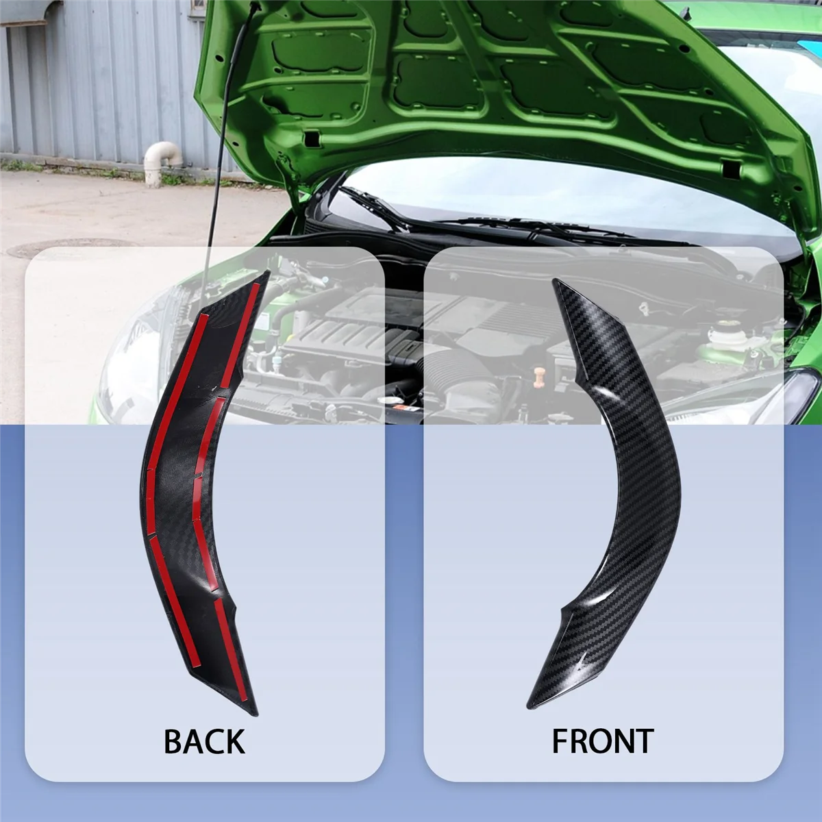 M54K_Carbon Fiber Steering Wheel Frame Trim for Mazda 2 Demio DL Sedan DJ - view 4