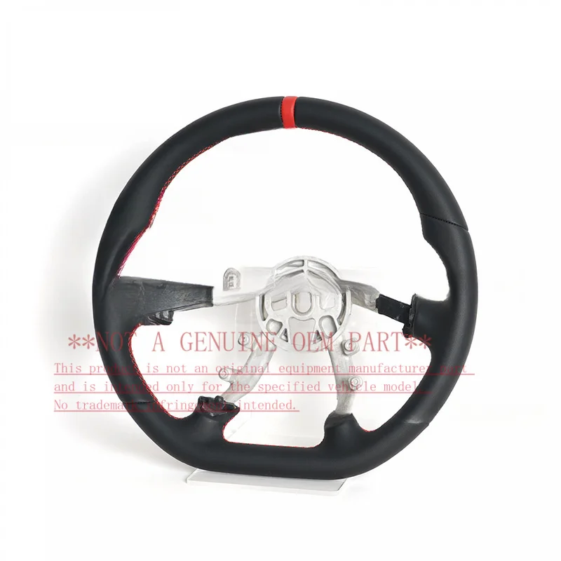 For Chevrolet Corvette C5 Nappa Full Leather Modified Steering Wheel Horn Cover Shell Decorative