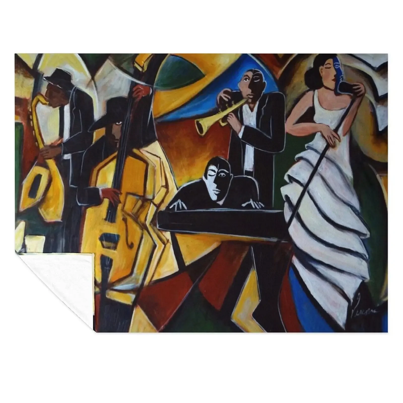 

The Jazz Group Throw Blanket Plush Plaid For Baby halloween Blankets