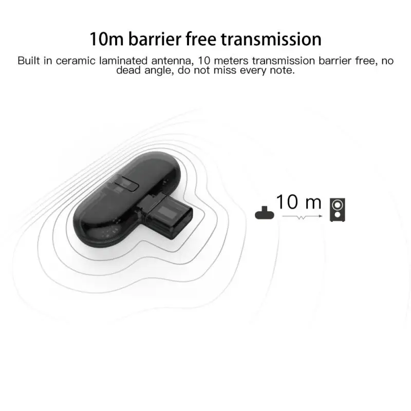 Route Gb1 Receiver Plug And Play Noise Reduction bluetooth-compatible Audio Usb Transceiver Hifi Audio Lightweight Low Latency