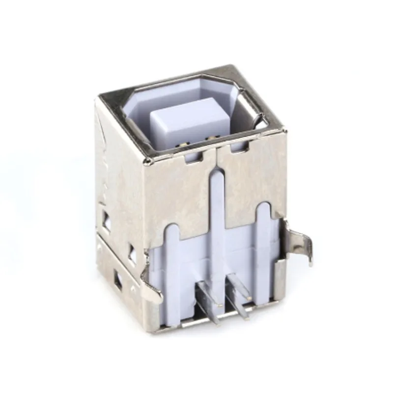 USB 2.0 Electronic Connector Type B  Female  90⁰   Bend Pin Square Port D-port Printer USB Interface/Data Interface