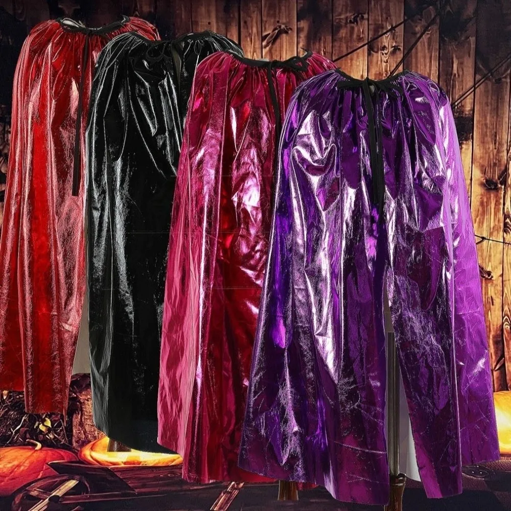 

Cool Multipurpose Grim Reaper Cloak Coat Nightclub Bar Dress Halloween Kids Cape Long Props Witches Robes Wizard