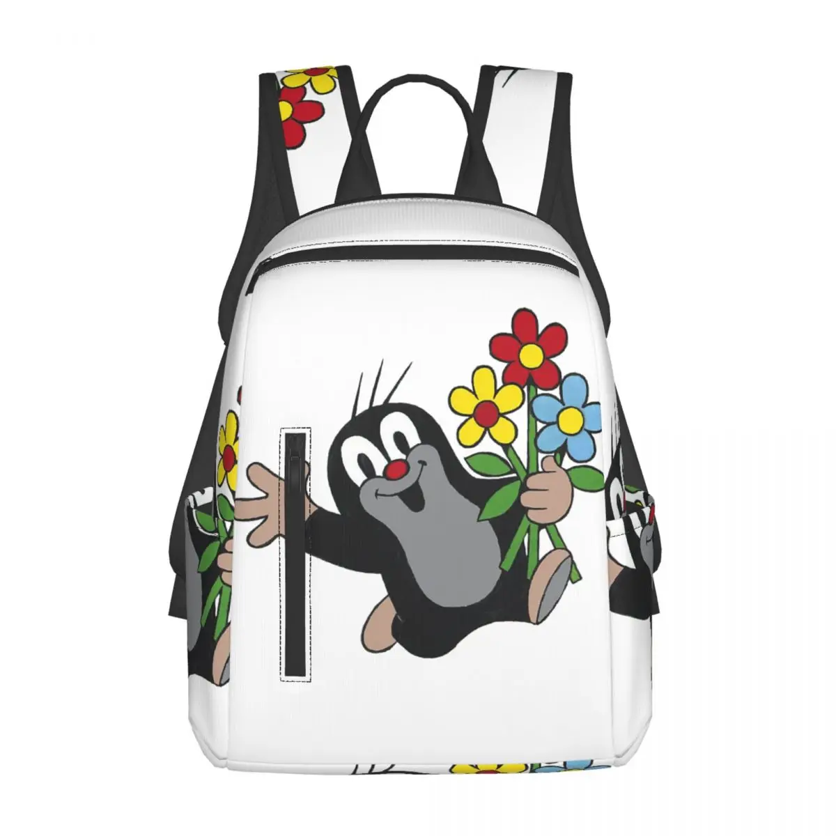 

Mole Happy Krtek Backpack Daypack Large Capacity Boys Girls BookBag School Bag Shoulder Bags for Men Women