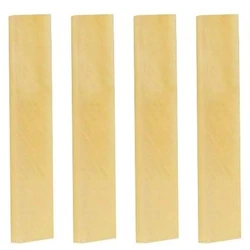 4X Unbleached Bone Knife Handle Scale 105x24x4mm Luthier