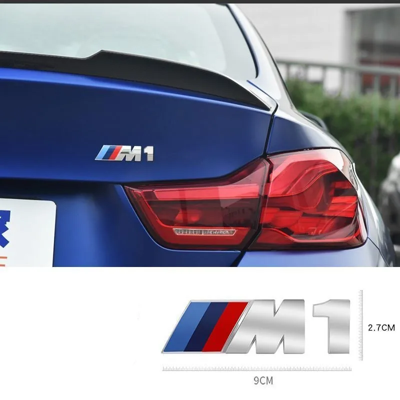 1PCS Car Stickers Car Trunk Sticker Car Badge For BMW M1 M2 M3 M4 M5 M6 M7 E34 E36 E61 E39 E60 E90 E92 E93 F10 F20 F30 G20 G30