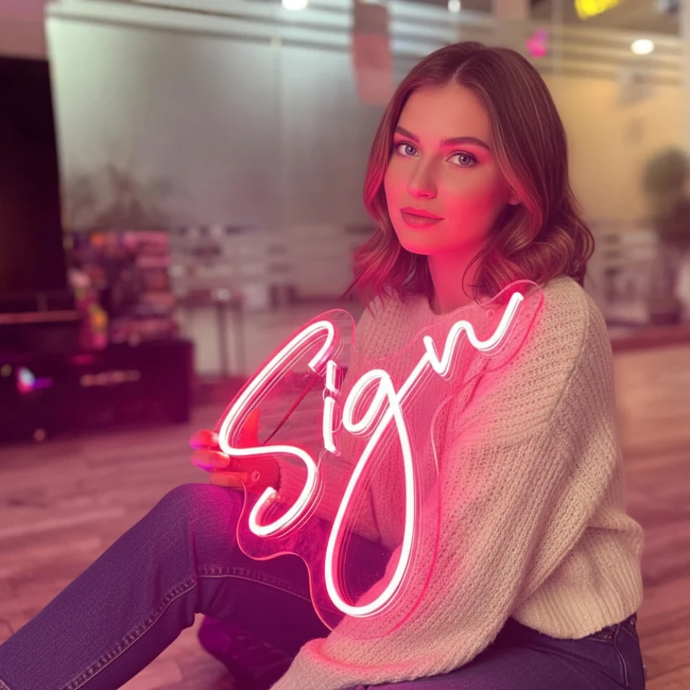 

Неоновая светодиодная вывеска на заказ - персональные светящиеся буквы, детский подарок на день рождения, настенный декор для дома, бизнеса и мероприятий | Идея подарка