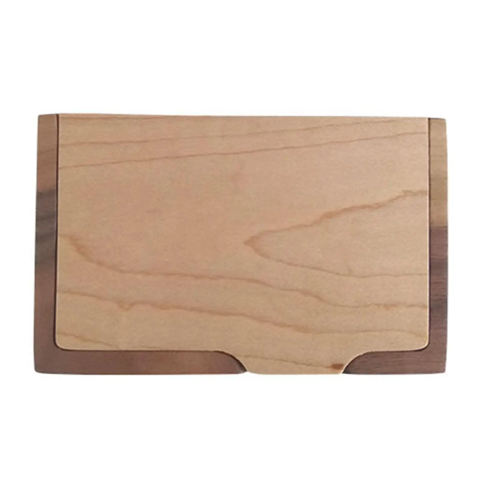 Business Card Organizer Slim for Men Portable Card Box Lightweight Display Case Credit Card Organizer Wood Business Card Holder