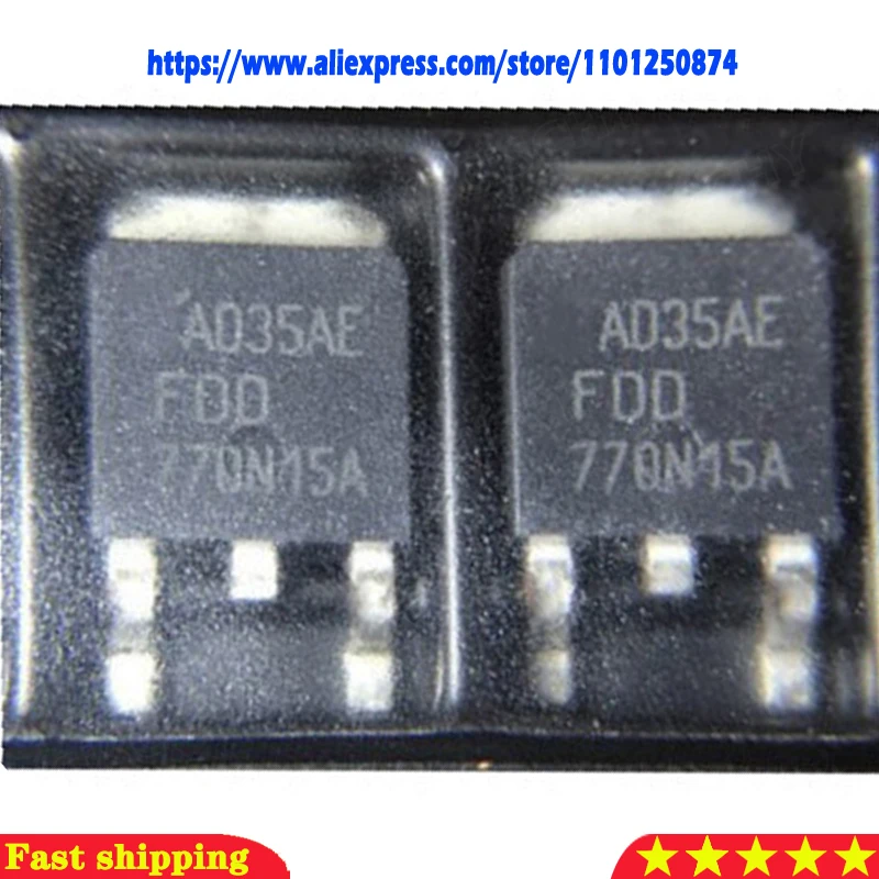 10pcs FDD770N15A TO-252 FDD770N15 TO252 770N15A FDD 770N15