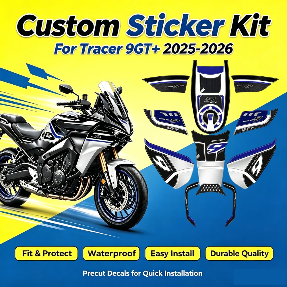 Tracer 9GT + Motorcycle 3D Epoxy Resin Protective Sticker Tank Pad Stickers Protection For Tracer 9 GT + 2025-2026 Accessories