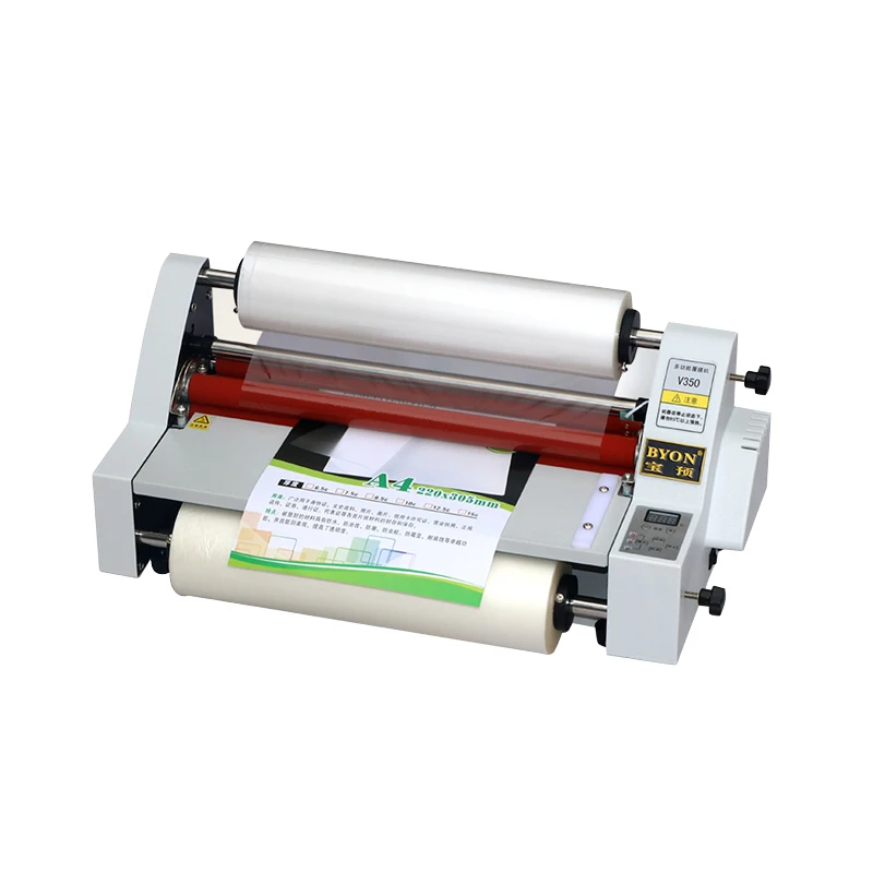 

V350mm A4 A3 electric cold & hot roll laminator machine Laminating thermal lamination machine