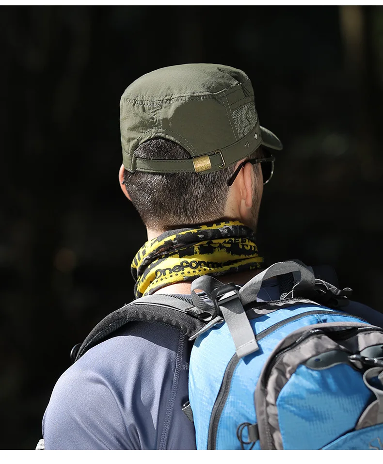 Czapka militarna męska Outdoor Sports czapka garnizonowa lato regulowana jednokolorowa czapka typu Trucker wiosna ochrona przeciwsłoneczna czapki przeciwsłoneczne Gorras