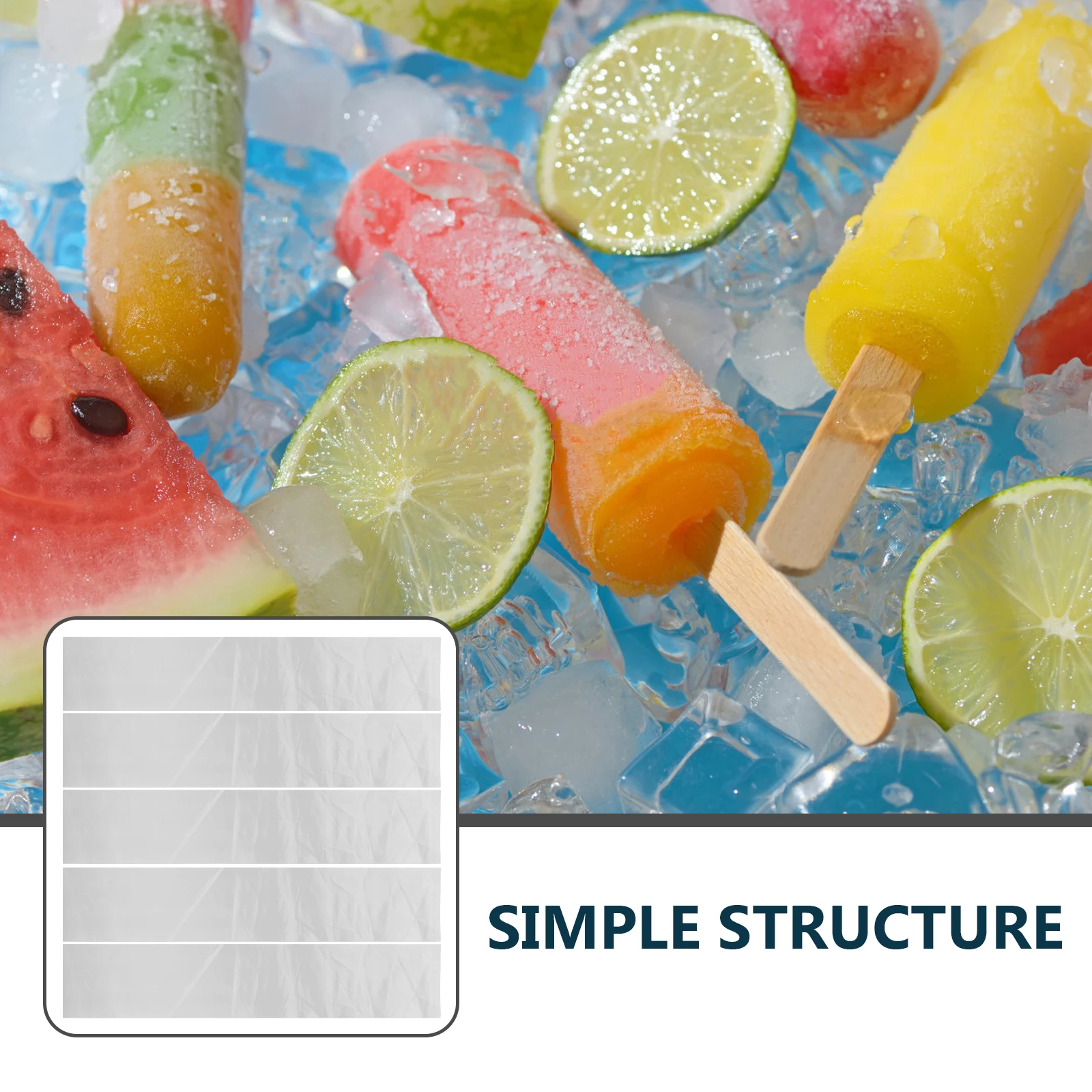 

100pcs Ice Cream Popsicle Bags Reusable Twist Seal Molds DIY Freezer Drink Pouches Yogurt Tubes Summer Cooling Portable Storage
