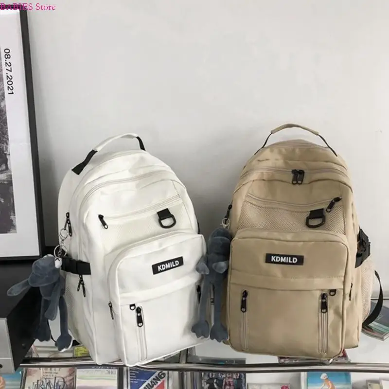 

C9GB School Backpack Large Capacity Nylon Bookbag Laptop Backpacks for Teenagers Youth Travel Rucksack Student Casual Daypack