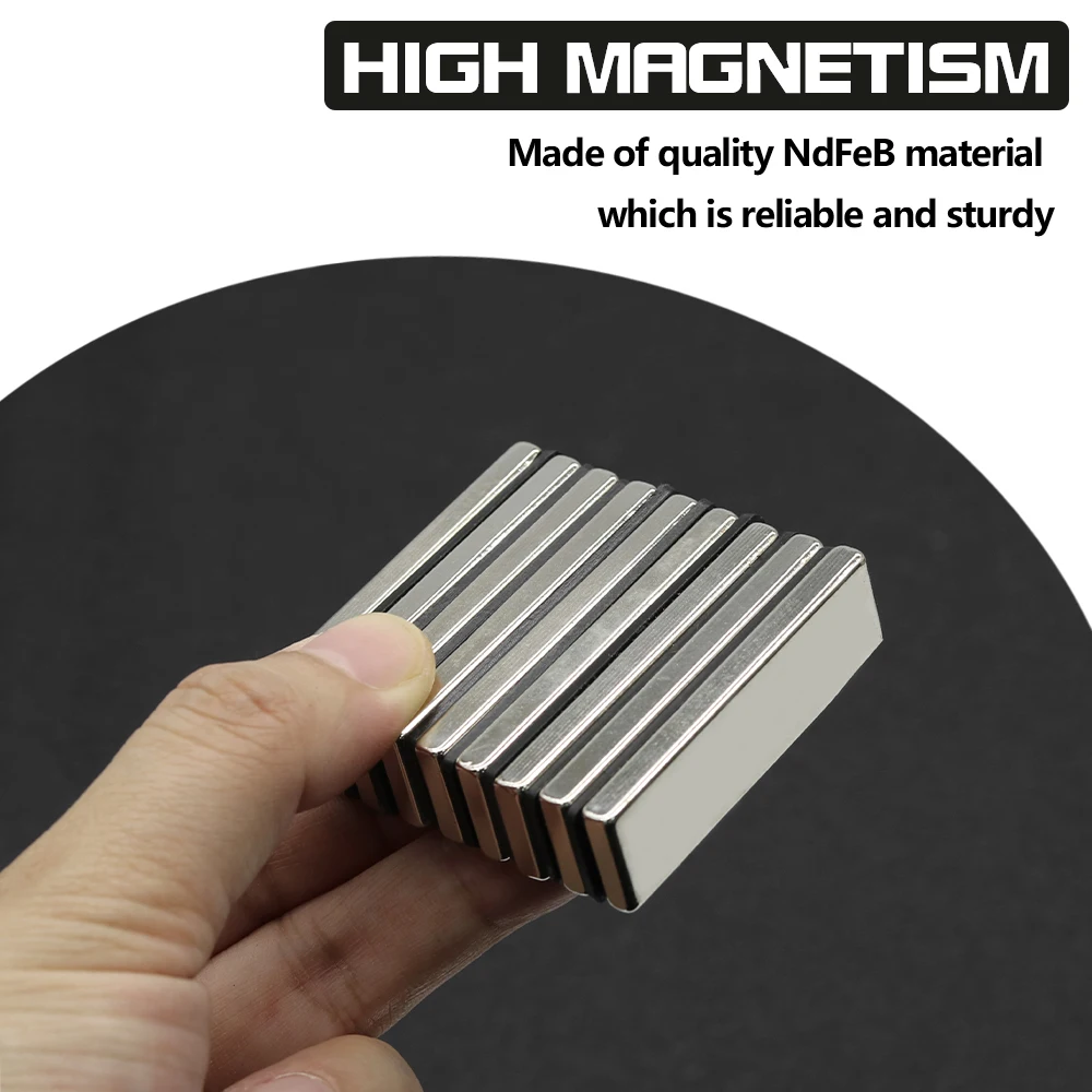 1/2/5/10/20Pcs 50x15x5mm N35 NdFeB Block Magnet Super Powerful Neodymium Magnets Strong Permanent Magnetic imanes 50*15*5