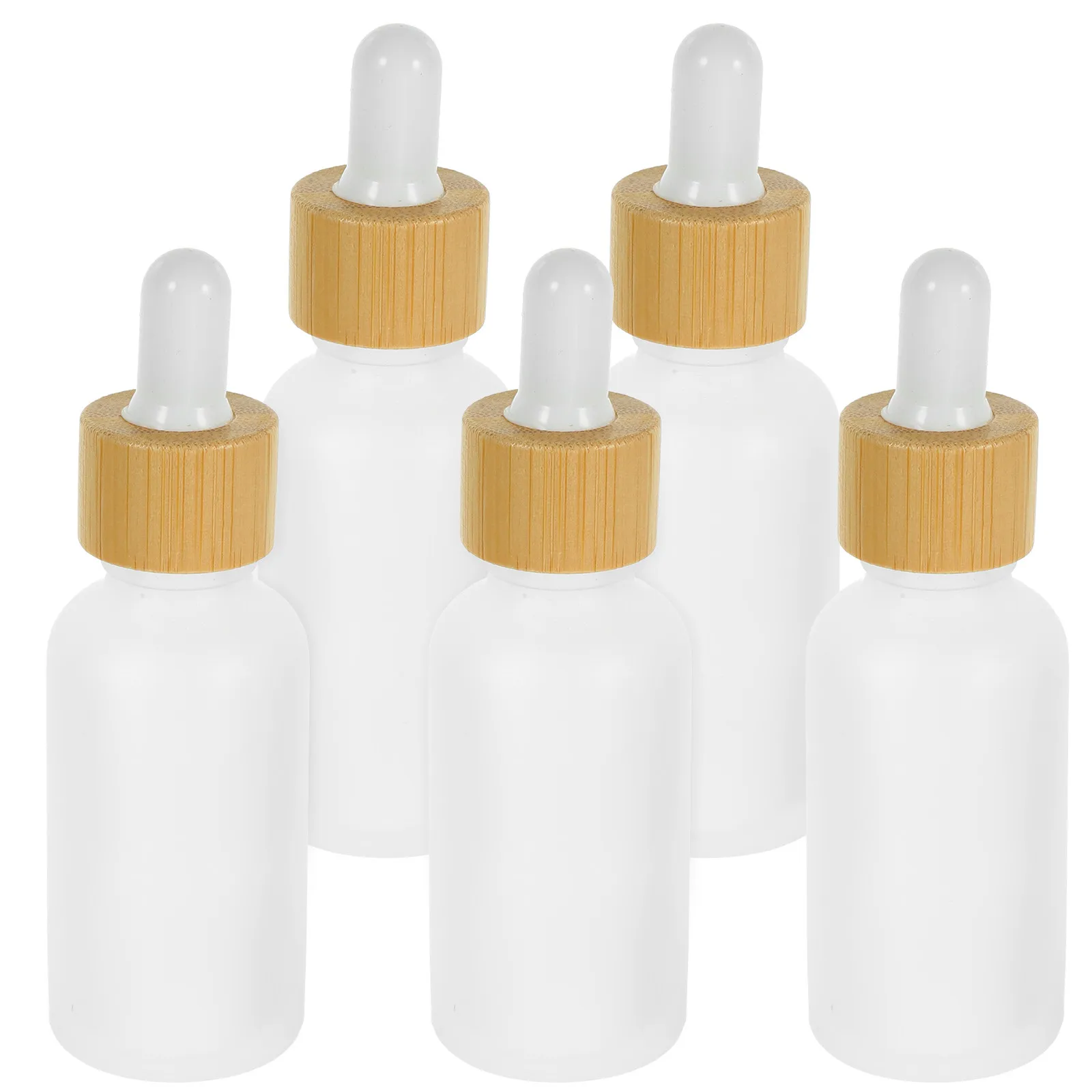 

5Pcs Professional Essential Oil Dropper Bottles Clear Glass Thick Wear-Resistant Portable Dropper Bottles for Travel Outdoor Use