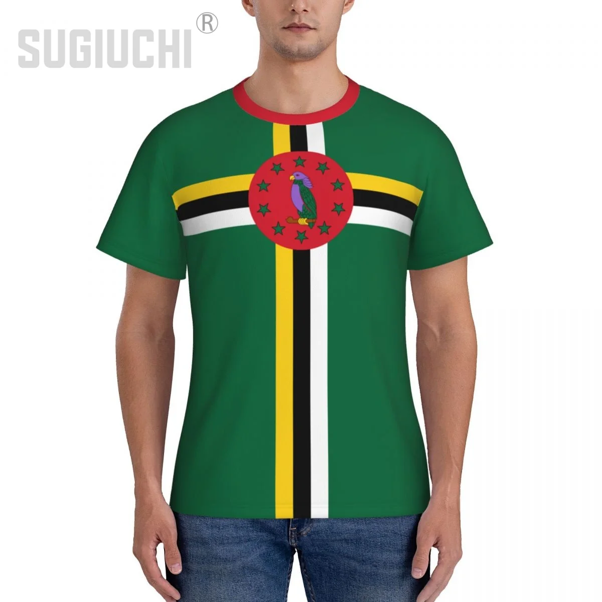 Tight Sports T-shirt Dominica Flag Dominican 3D For Men Women Tees jersey Clothes Soccer Football Fans Gift Patriotic T shirt