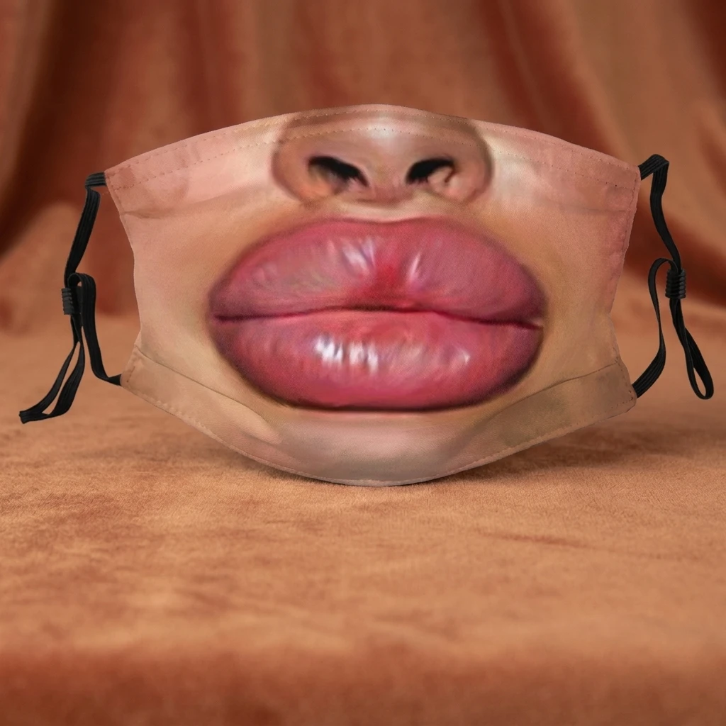 3D Face Mask Cotton Fabric High-Definition Printed fun Breathable Adjustable Straps for Cycling Halloween Party Cosplay masks