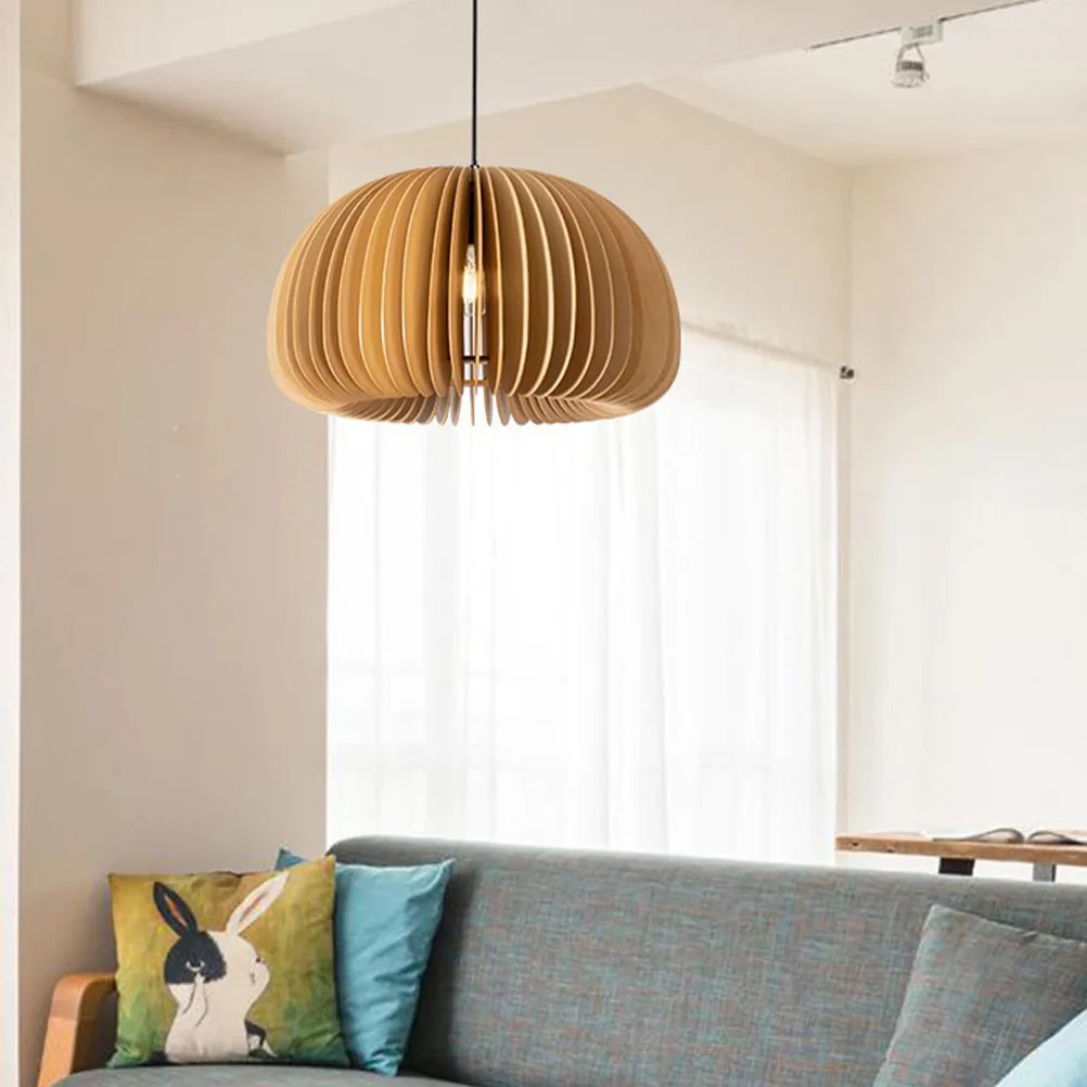 

Wooden Chandelier Nordic Style Hanging Lamp Simple Ceiling Light Durable Quality Craftsmanship Bedroom Dining Room Living Space