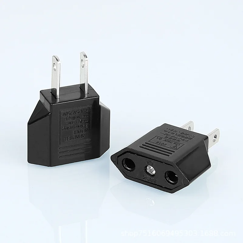 US Power Plug Adapter To European EU-US Power Adapter Electrical Plug Converter Sockets AC Charger Outlet