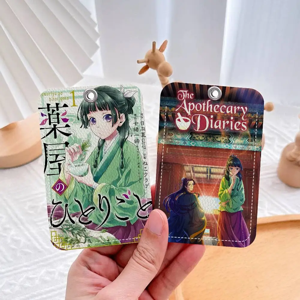 Popular Animation The Apothecary Diaries Holder Keychain With Keychain For Access Card Bus Pass & Card Credit ID