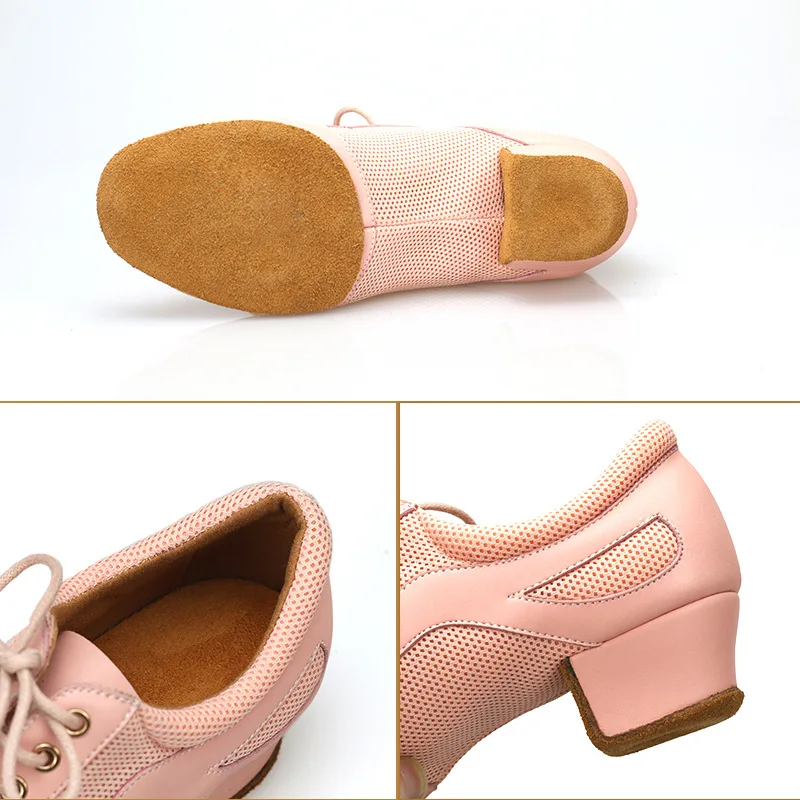 Dance Shoes Women Pink Latin Salsa Dance Shoes Soft Sole Professional Jazz Tango Shoes for Dancing Lady Indoor Sneakers Ballroom