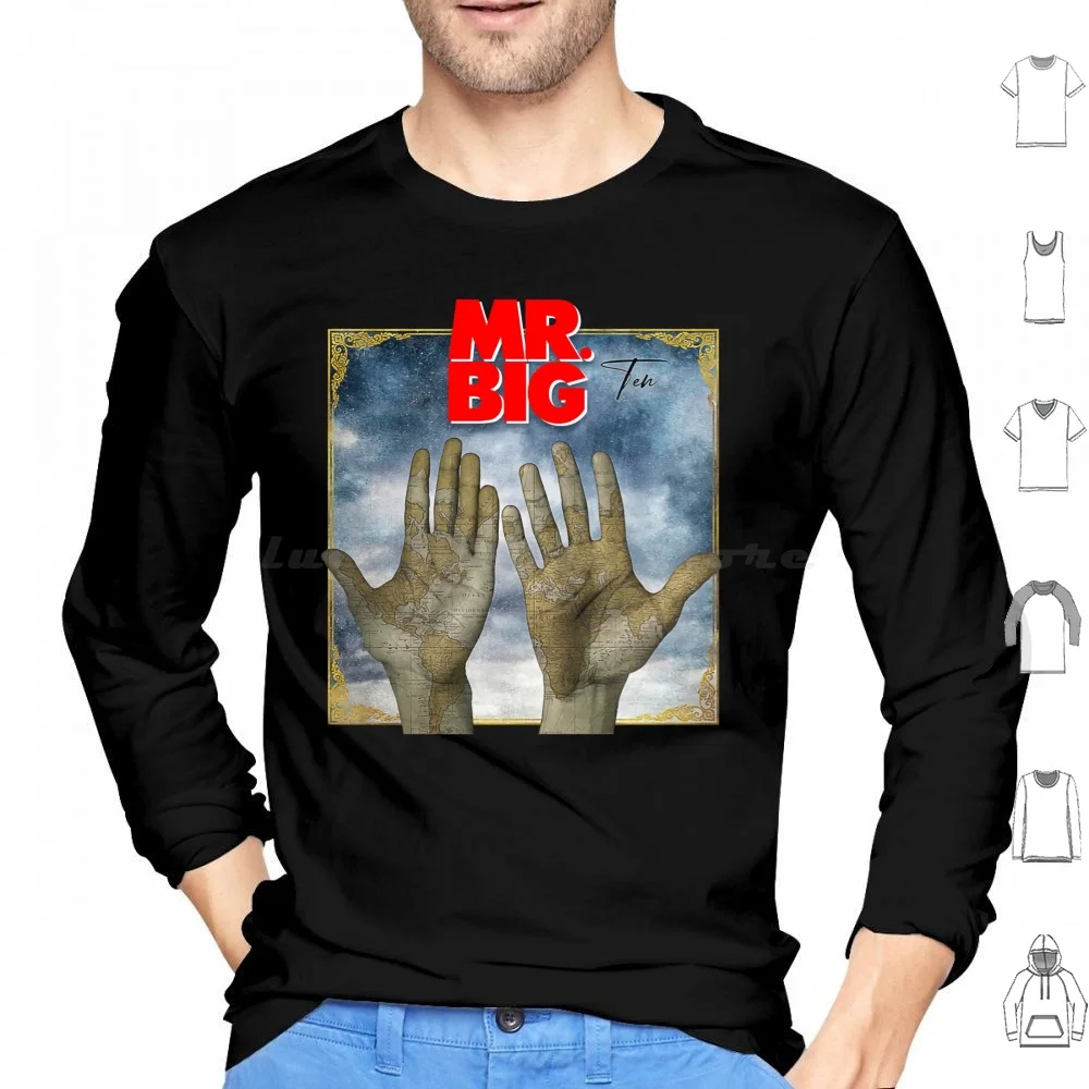 Mr. Big New Album Ten Hoodies Long Sleeve Mr Big Mr Big Band New Album Paul Gilbert Eric Billy Sheehan Pat Torpey